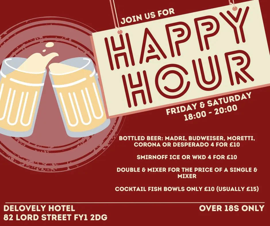de-lovley hotel blackpool bar